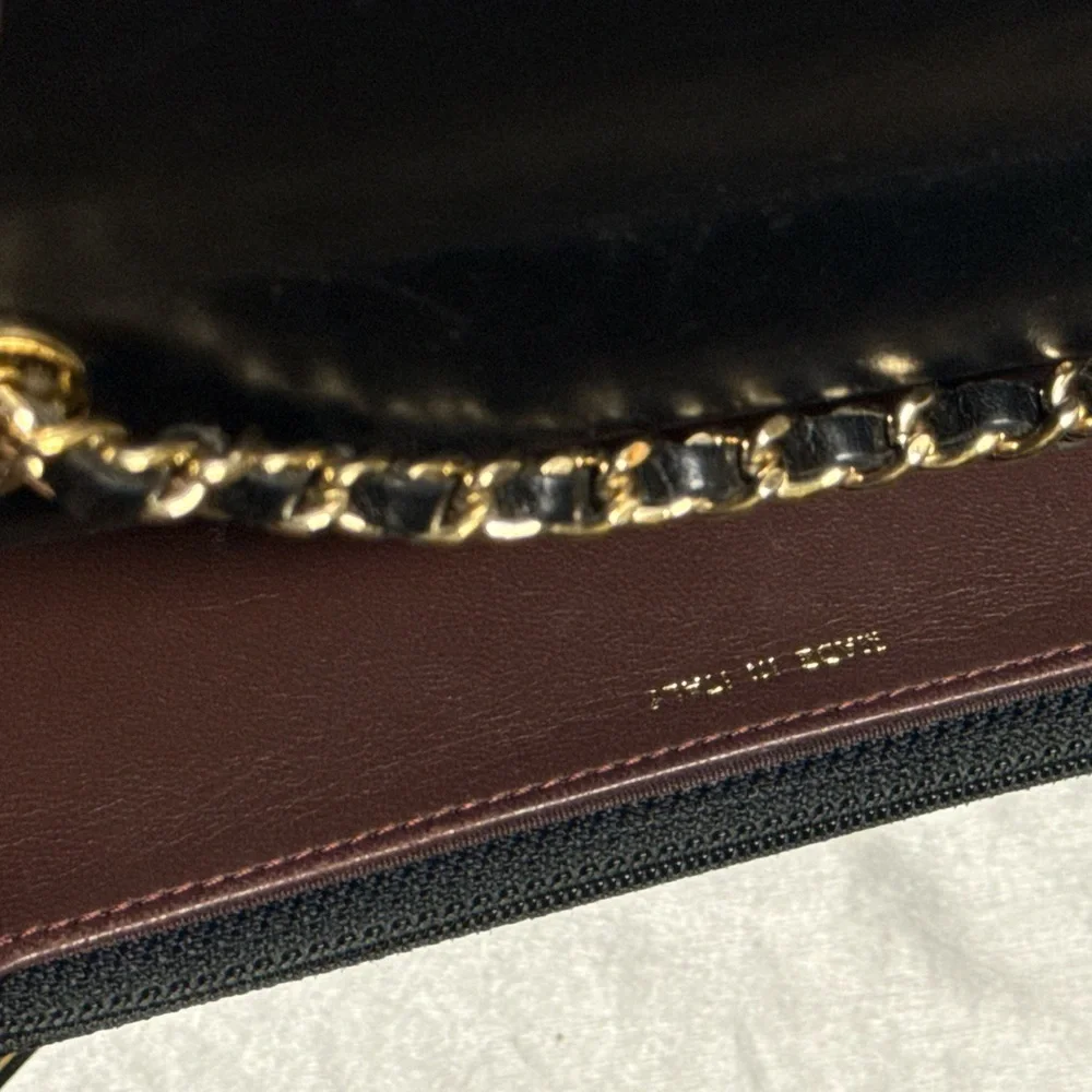 CHANEL Trendy CC Wallet On Chain WOC Quilted Lambskin Leather Bag Gold Chain